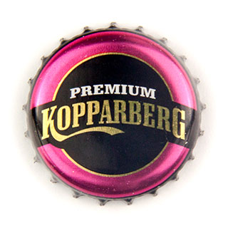 Kopparberg thick pink shiny crown cap