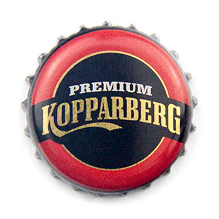 Kopparberg thick red matt crown cap