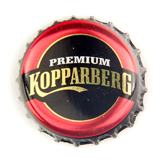 Kopparberg thick red shiny crown cap