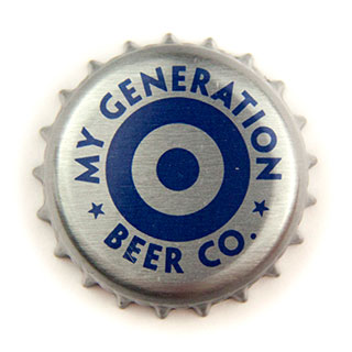 My Generation Beer Co crown cap