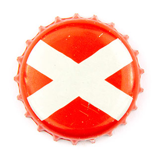Thistly Cross strawberry cider crown cap